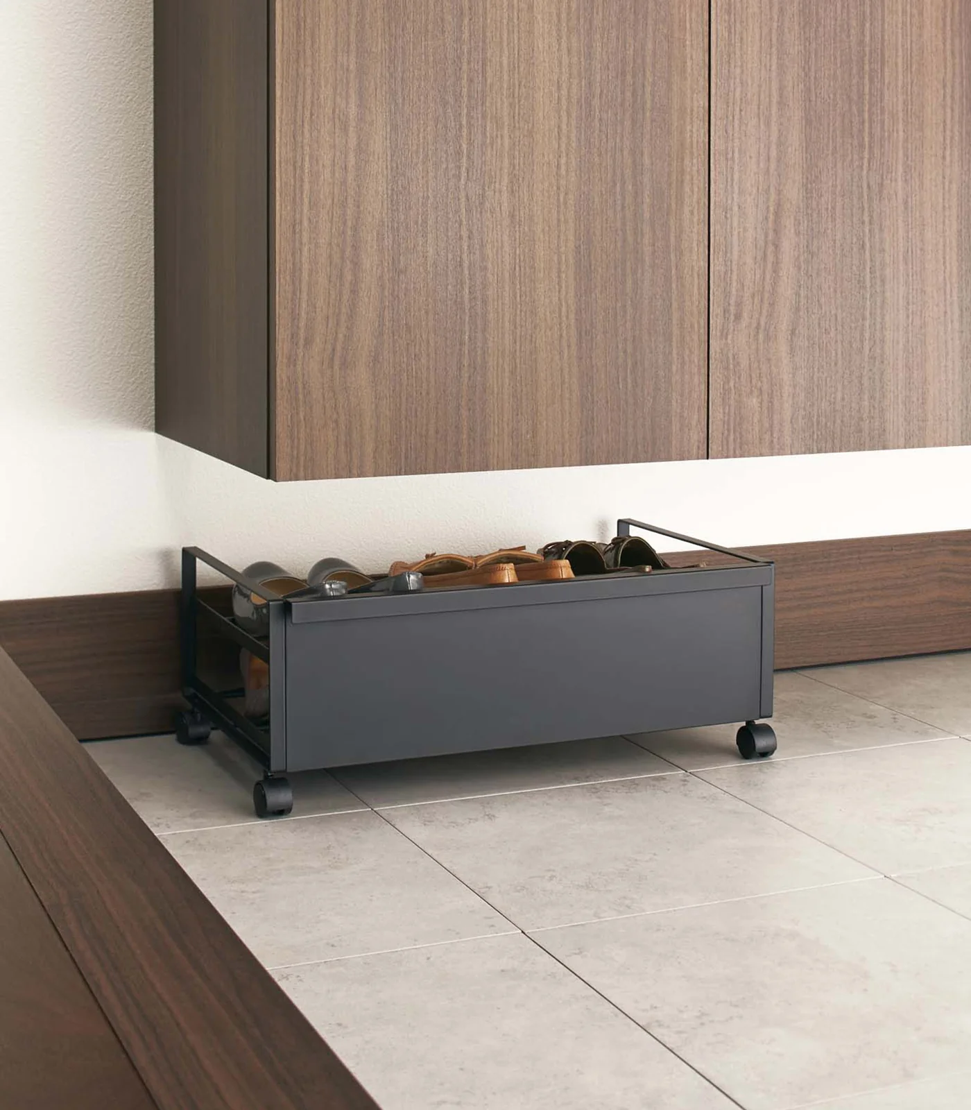 Rolling Shoe Rack (9" H)  - Steel - Image 7