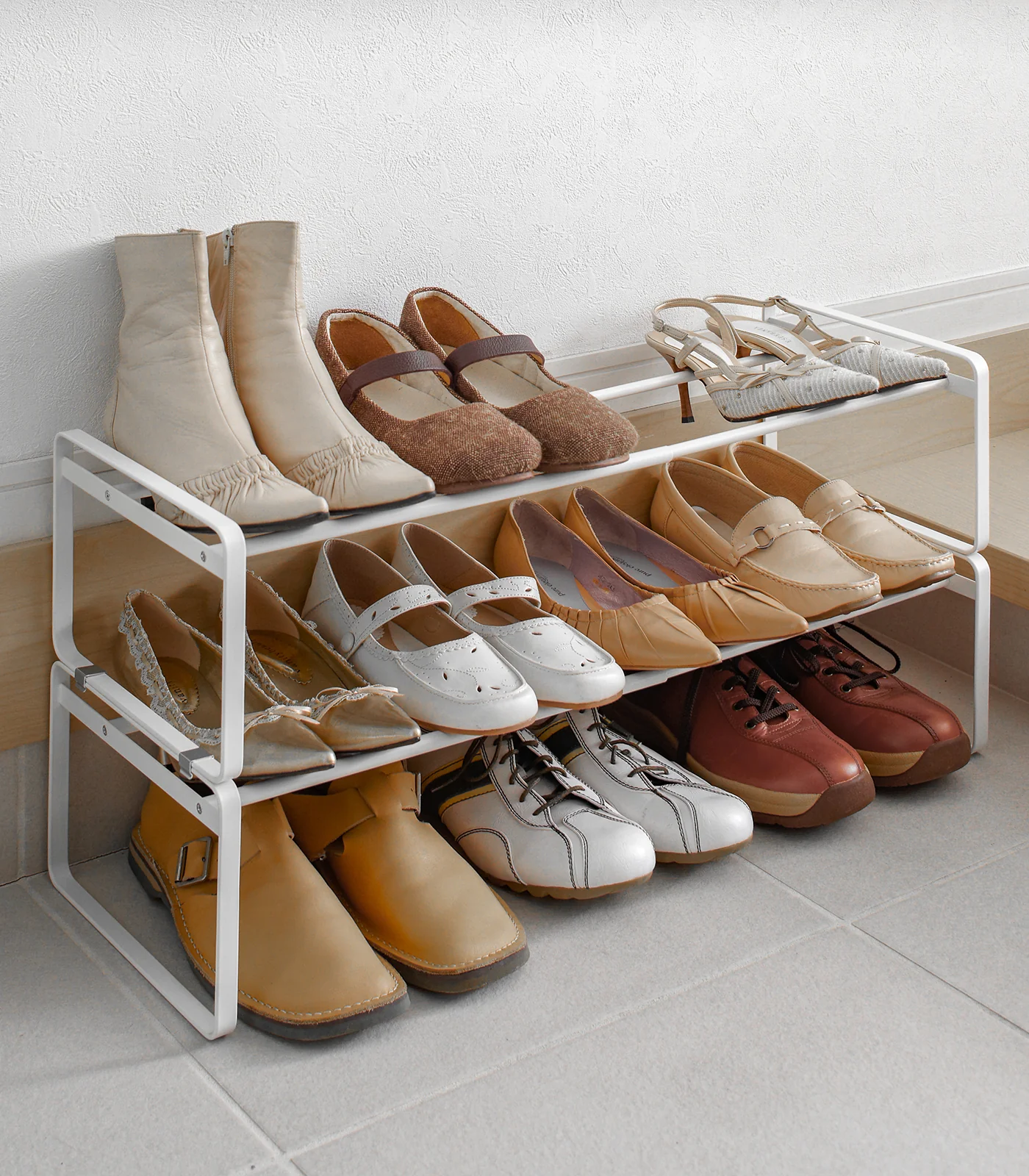 Stackable Shoe Rack (7" H)  - Steel - Image 3