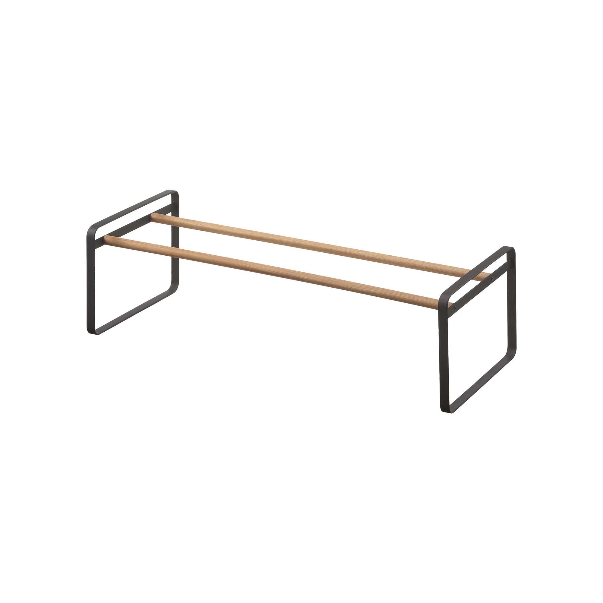 Stackable Shoe Rack (7" H)  - Steel + Wood - Image 10