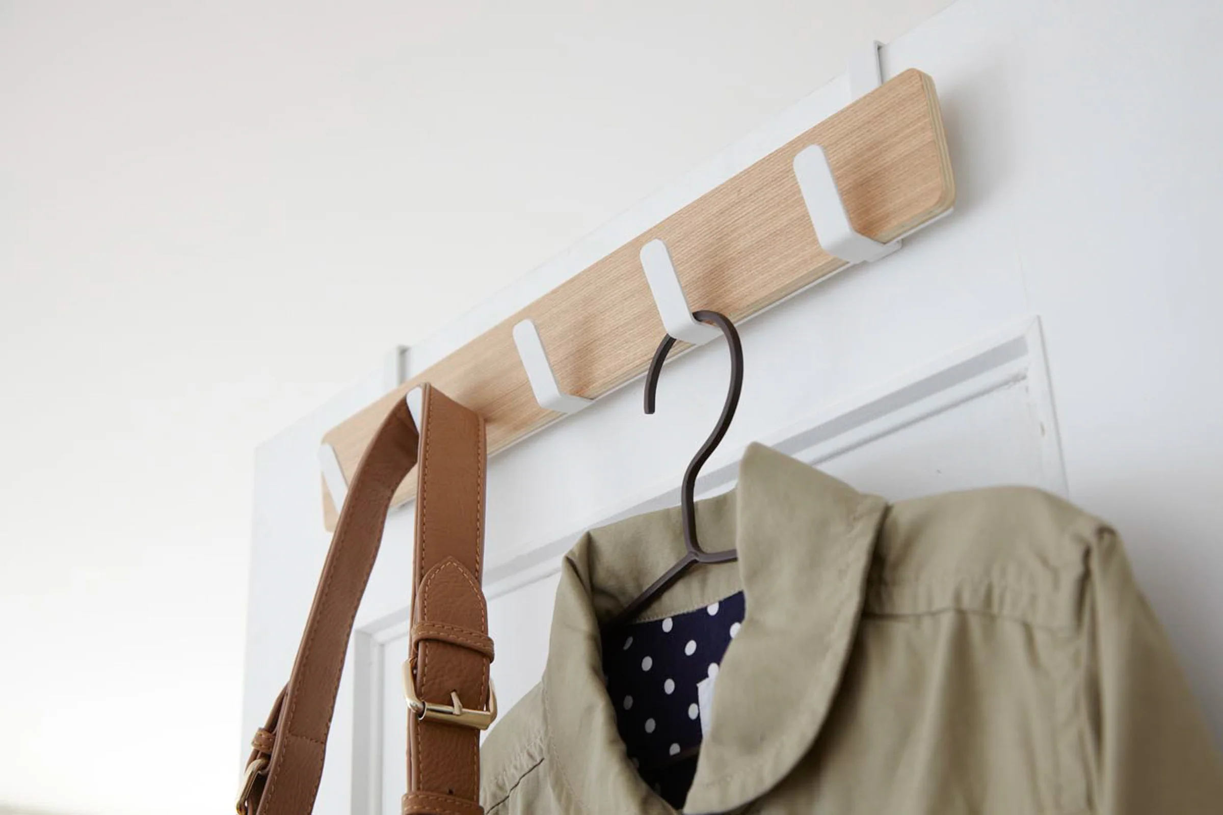 Over-the-Door Rack - Wood - Image 3