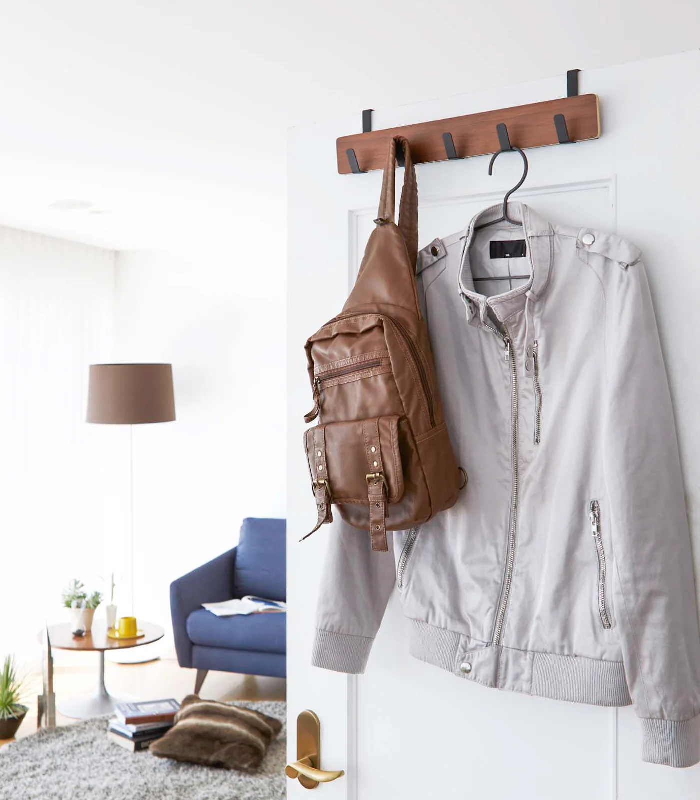 Over-the-Door Rack - Wood - Image 5