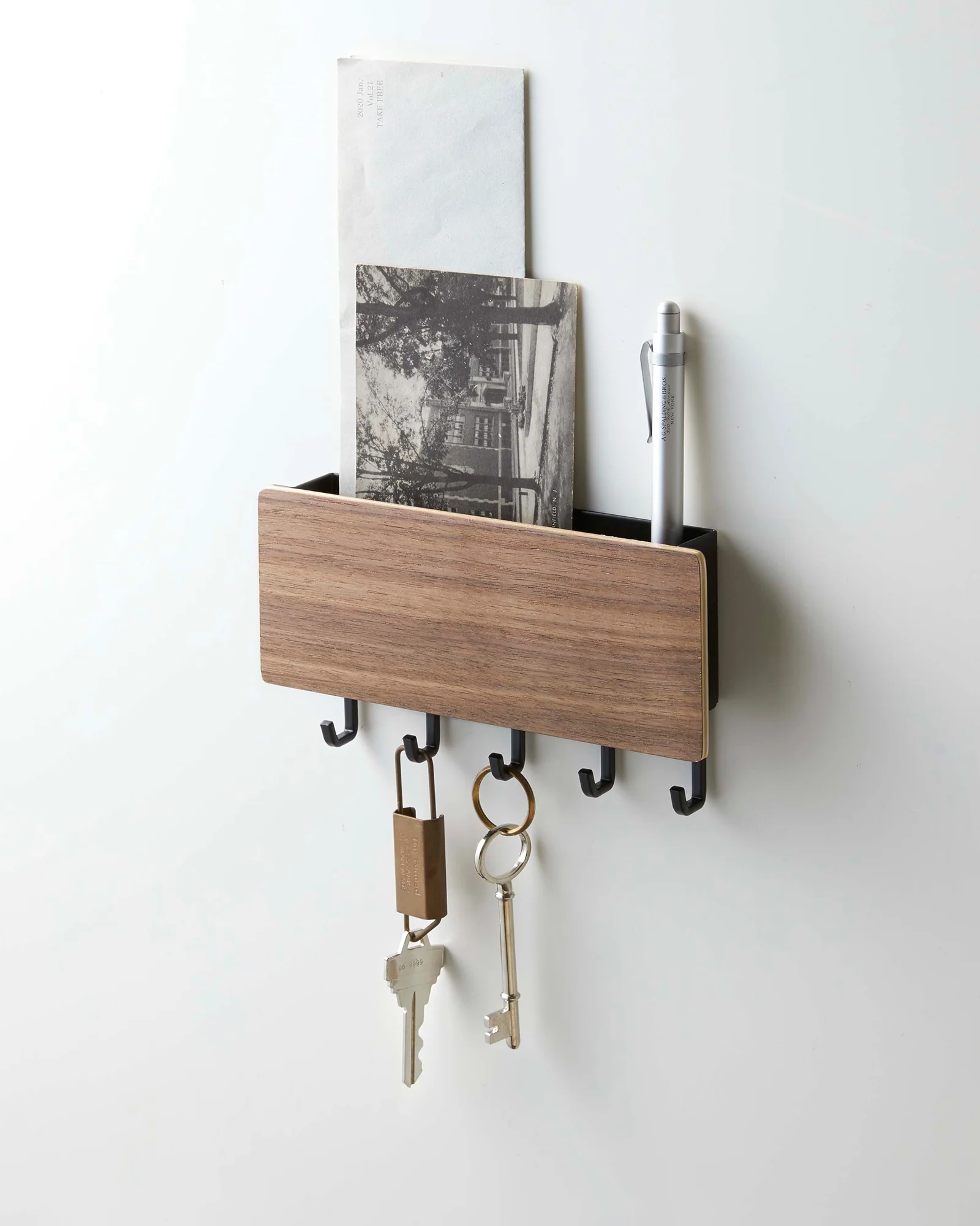 Magnetic Key Rack - Steel + Wood - Image 5
