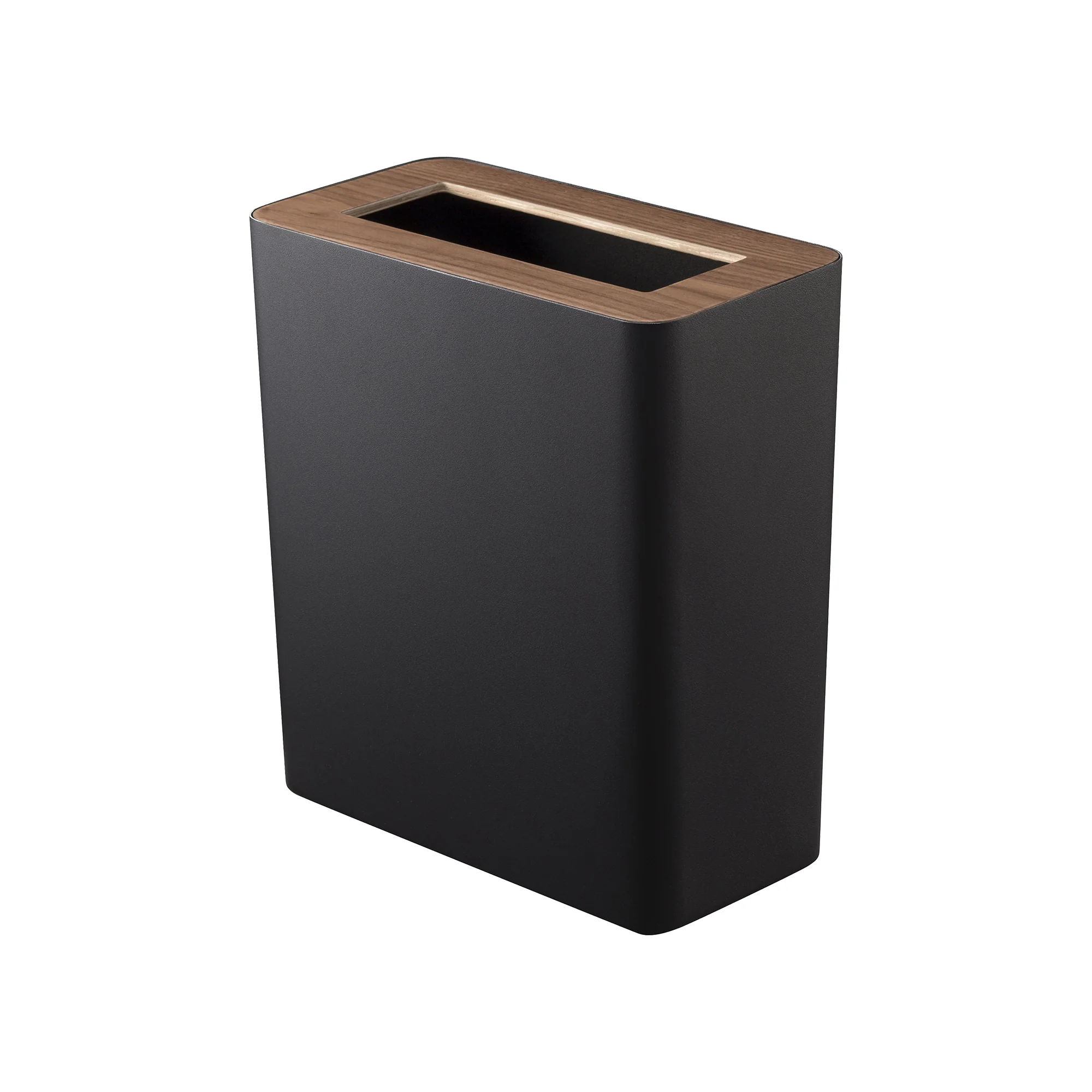 Trash Can - Rectangle - Steel + Wood - Image 9