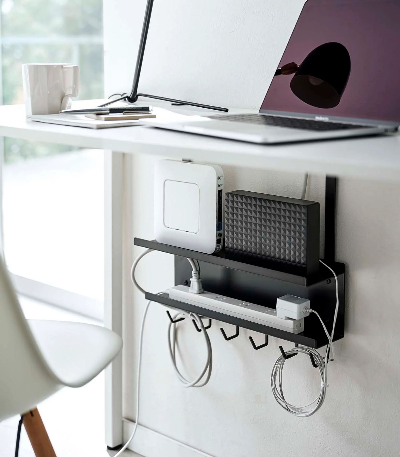 Under-Desk Cable & Router Storage Rack - Steel - Image 7