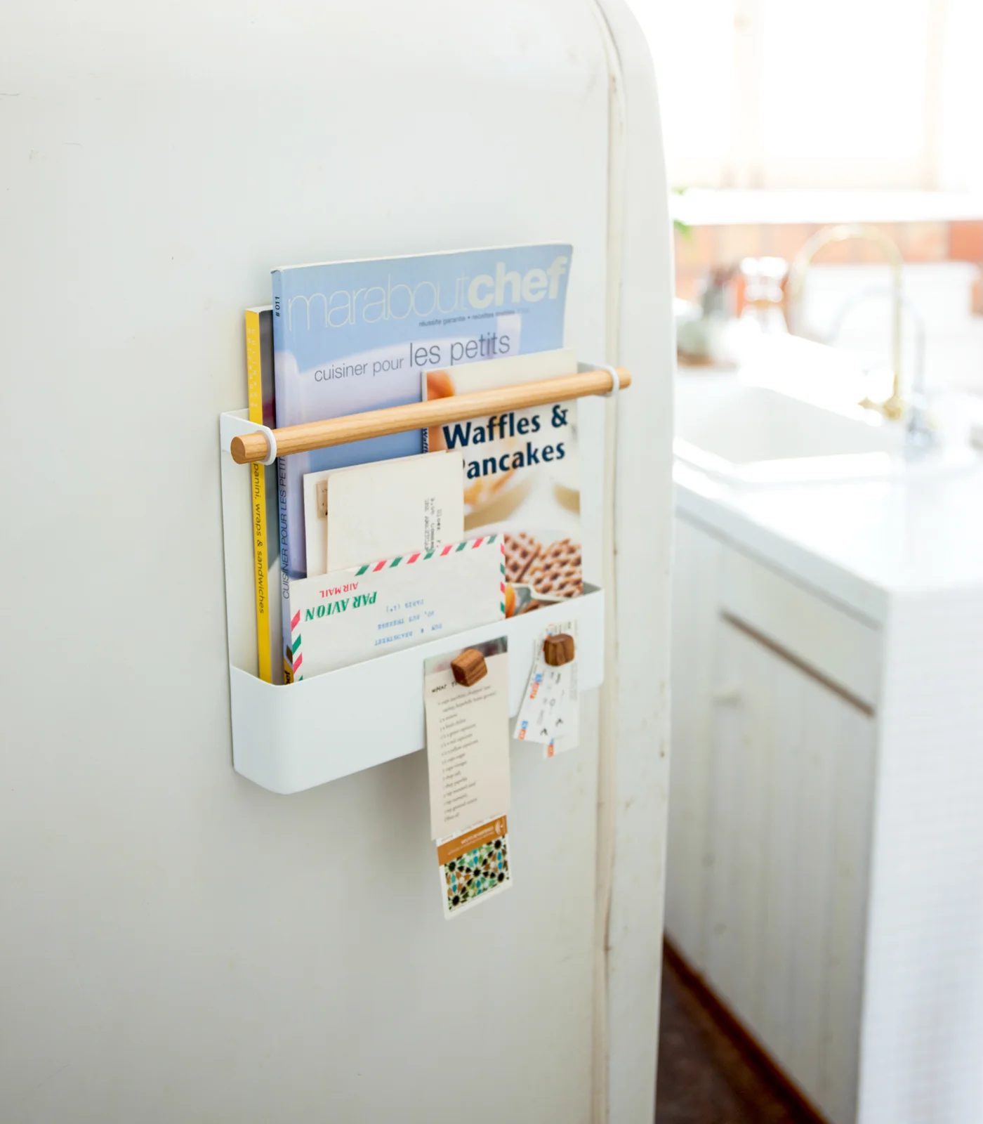 Magnetic Storage Pocket - Steel + Wood - Image 3