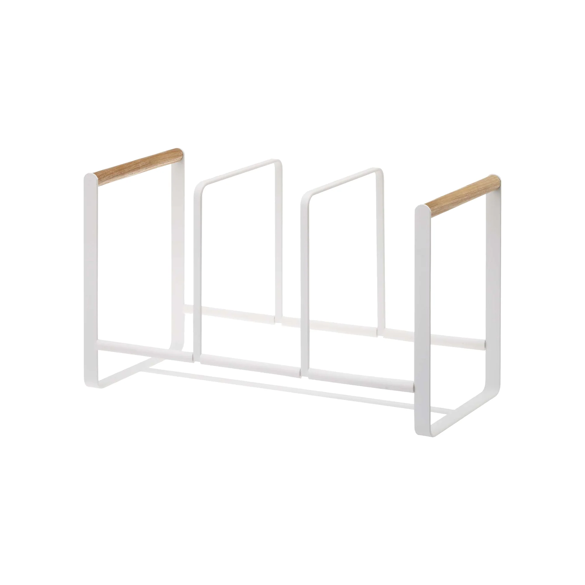 Vertical Plate Organizer - Steel + Wood - Image 3