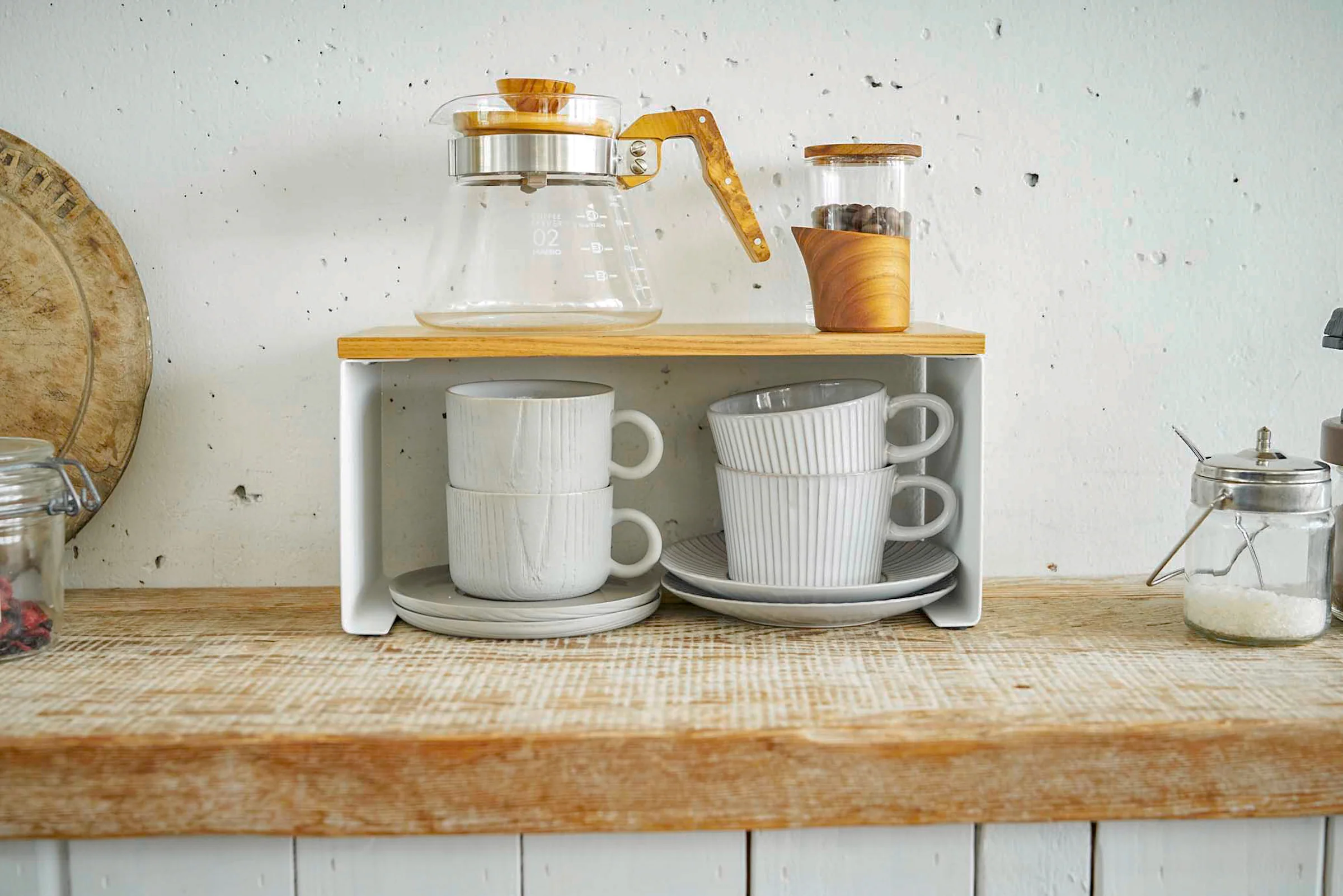 Stackable Countertop Shelf - Two Sizes - Steel + Wood - Image 5