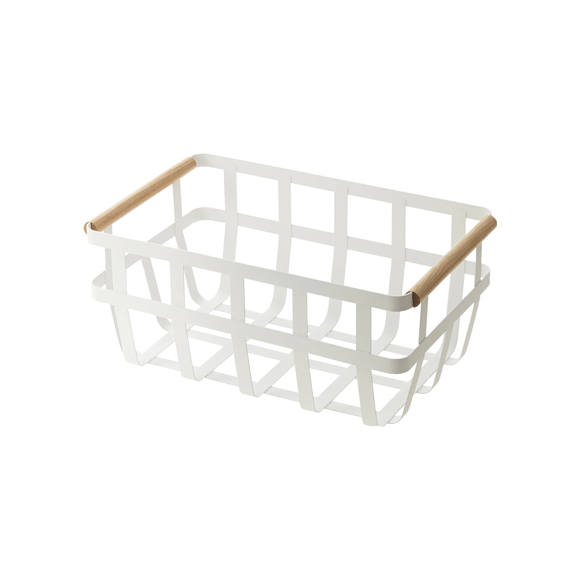 Storage Basket - Medium - Steel + Wood - Image 3