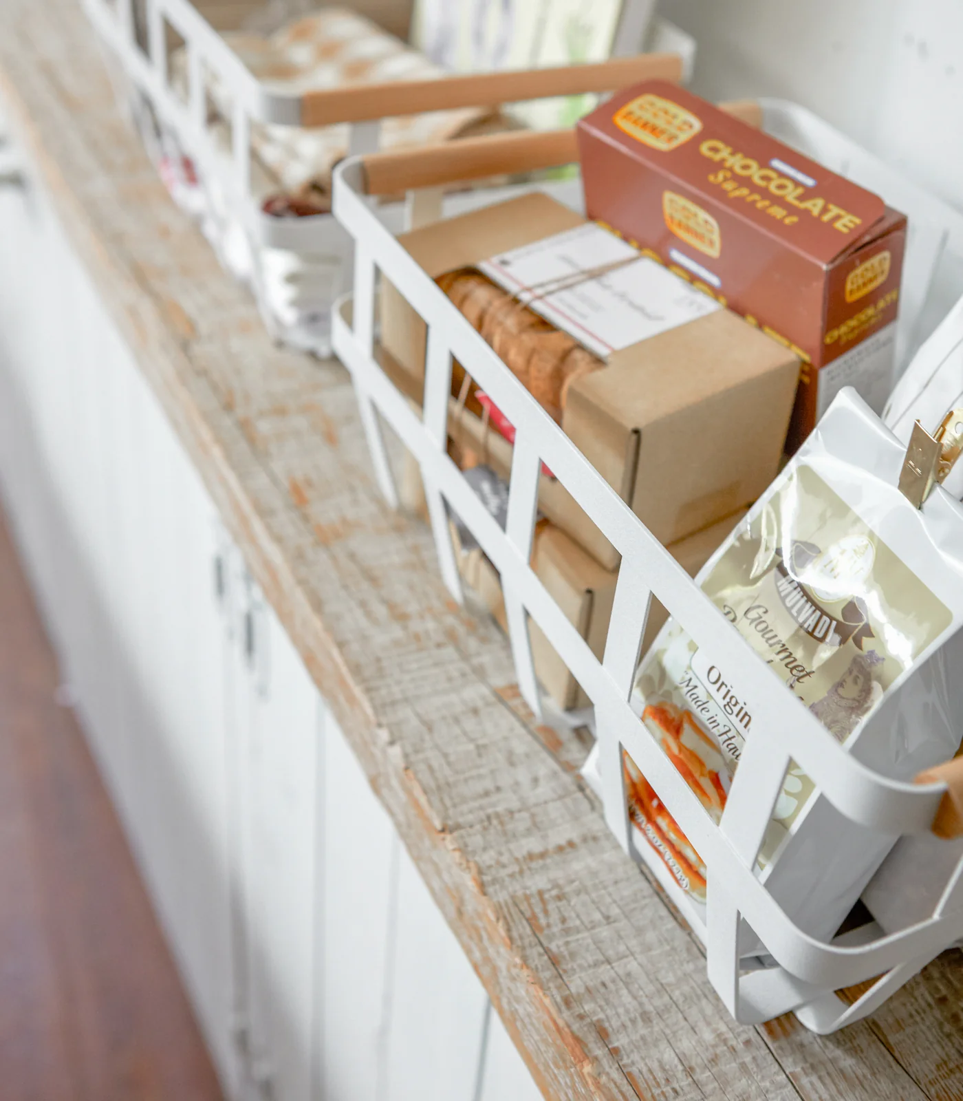 Storage Basket - Medium - Steel + Wood - Image 4