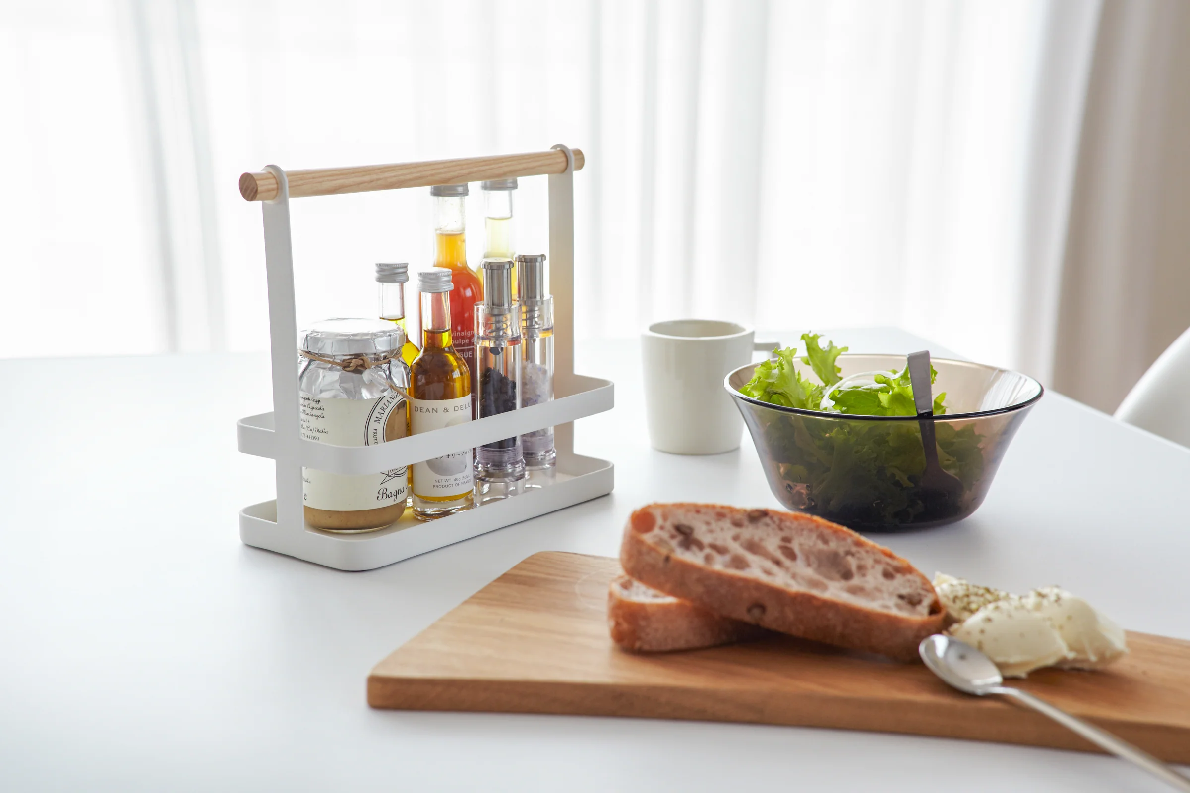 Tabletop Storage Caddy - Steel + Wood - Image 3