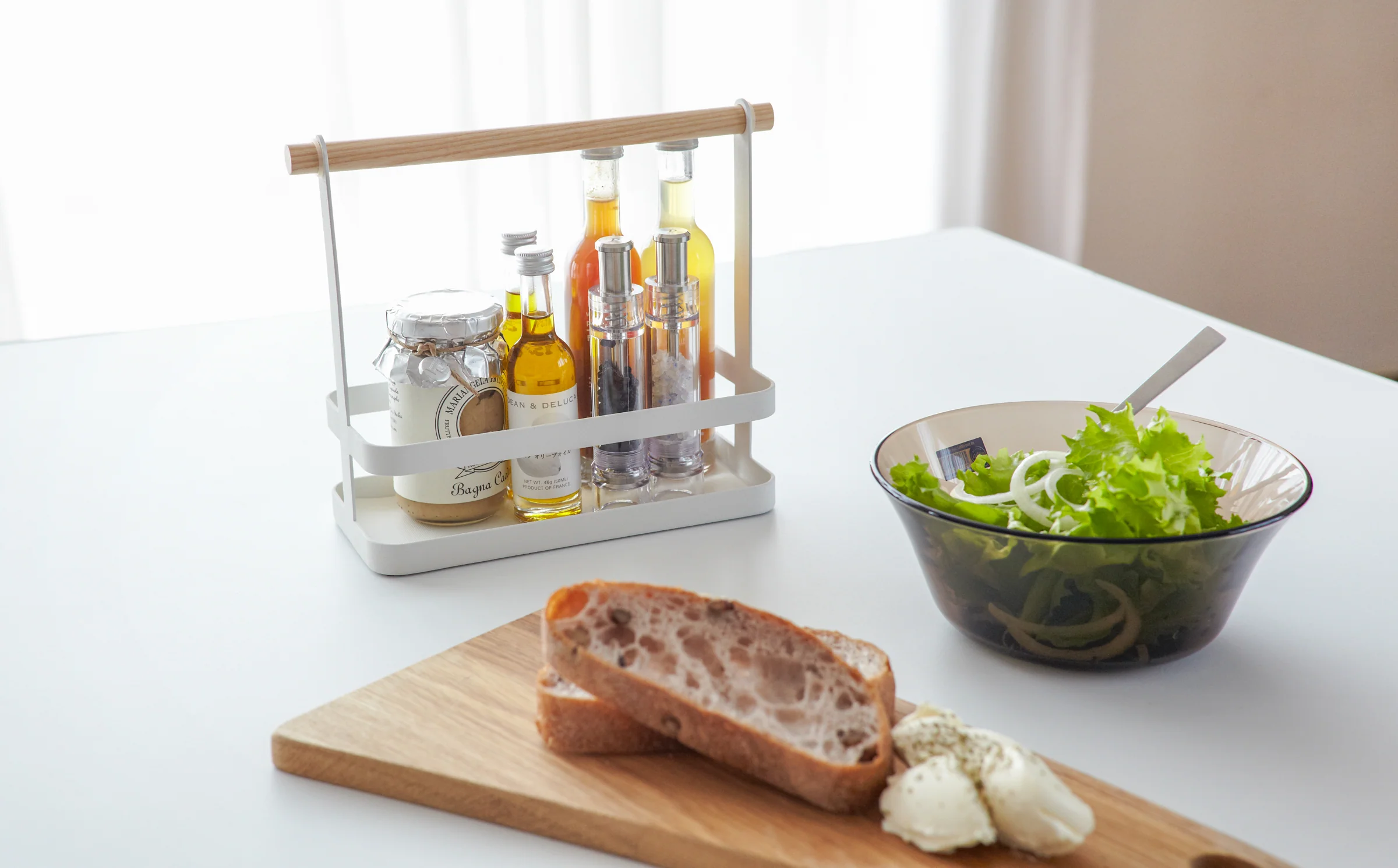 Tabletop Storage Caddy - Steel + Wood - Image 4
