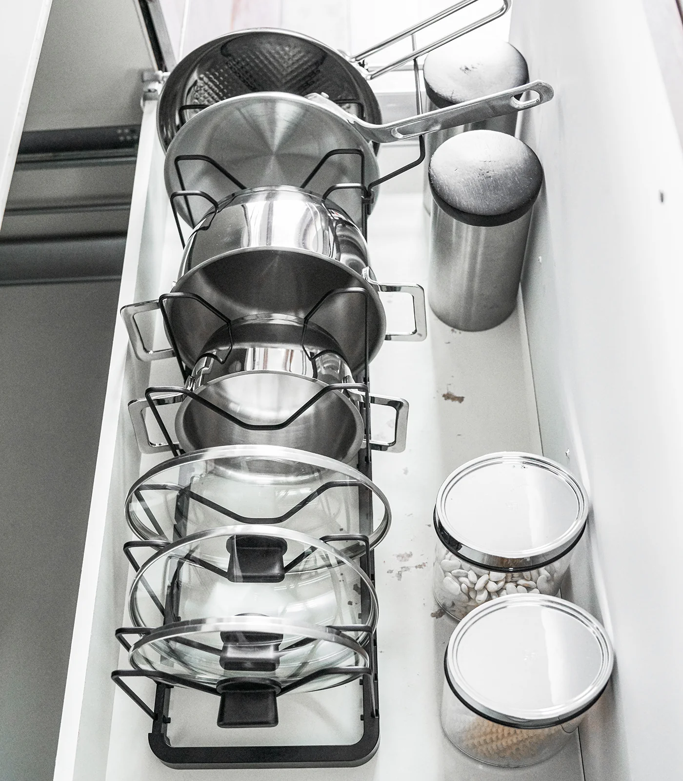 Adjustable Pot Lid Organizer - Steel - Image 15