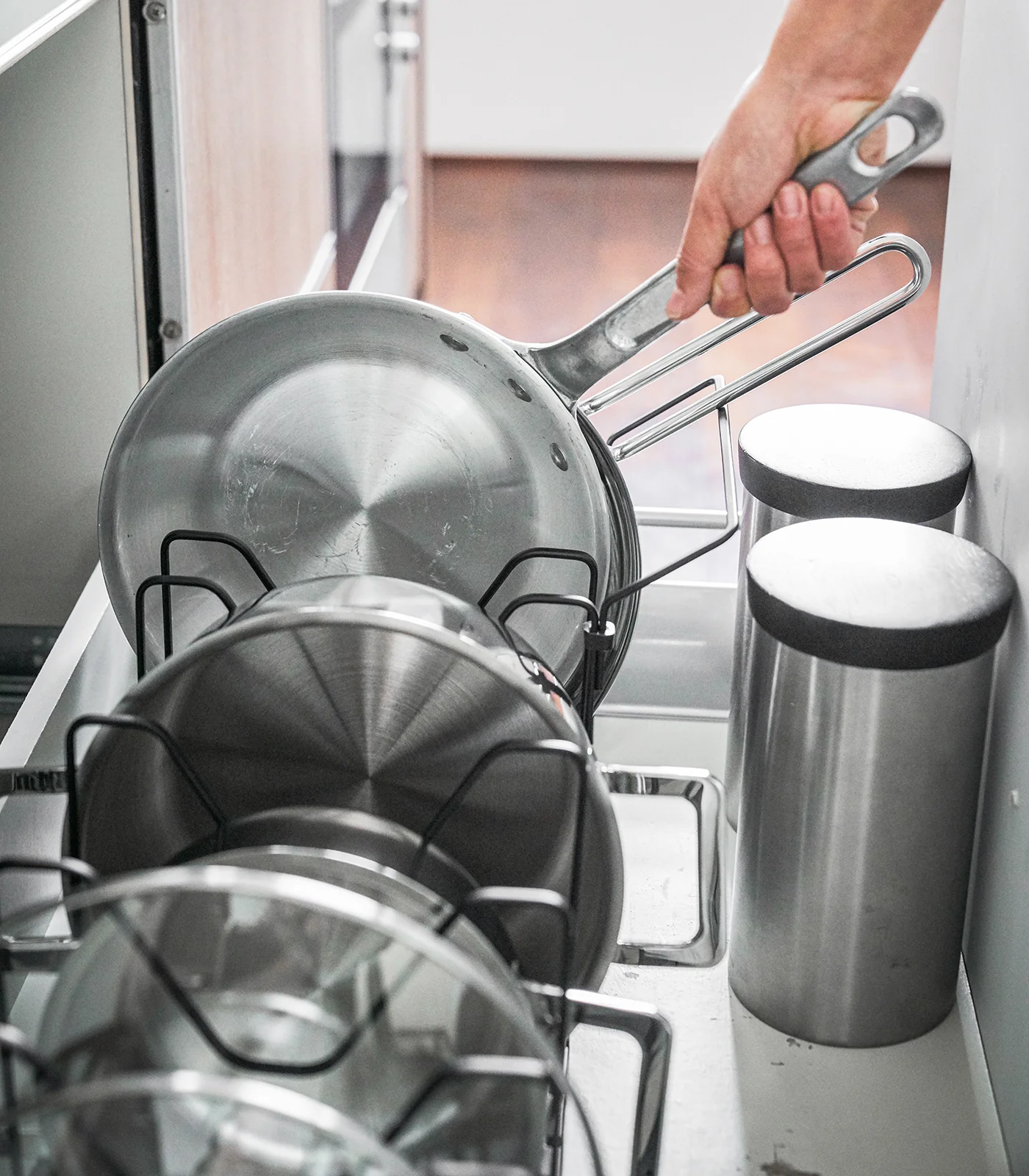 Adjustable Pot Lid Organizer - Steel - Image 16