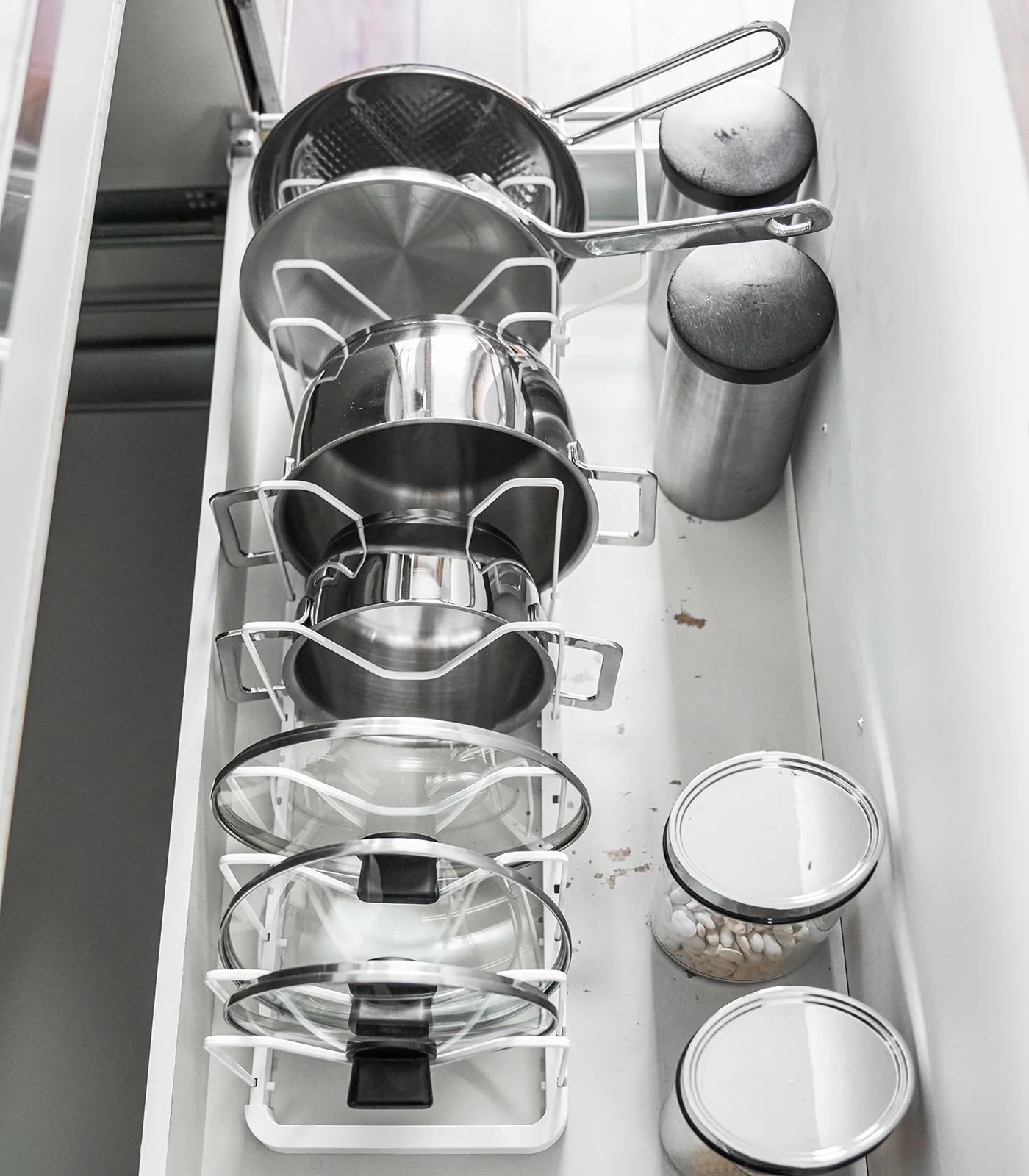 Adjustable Pot Lid Organizer - Steel - Image 4