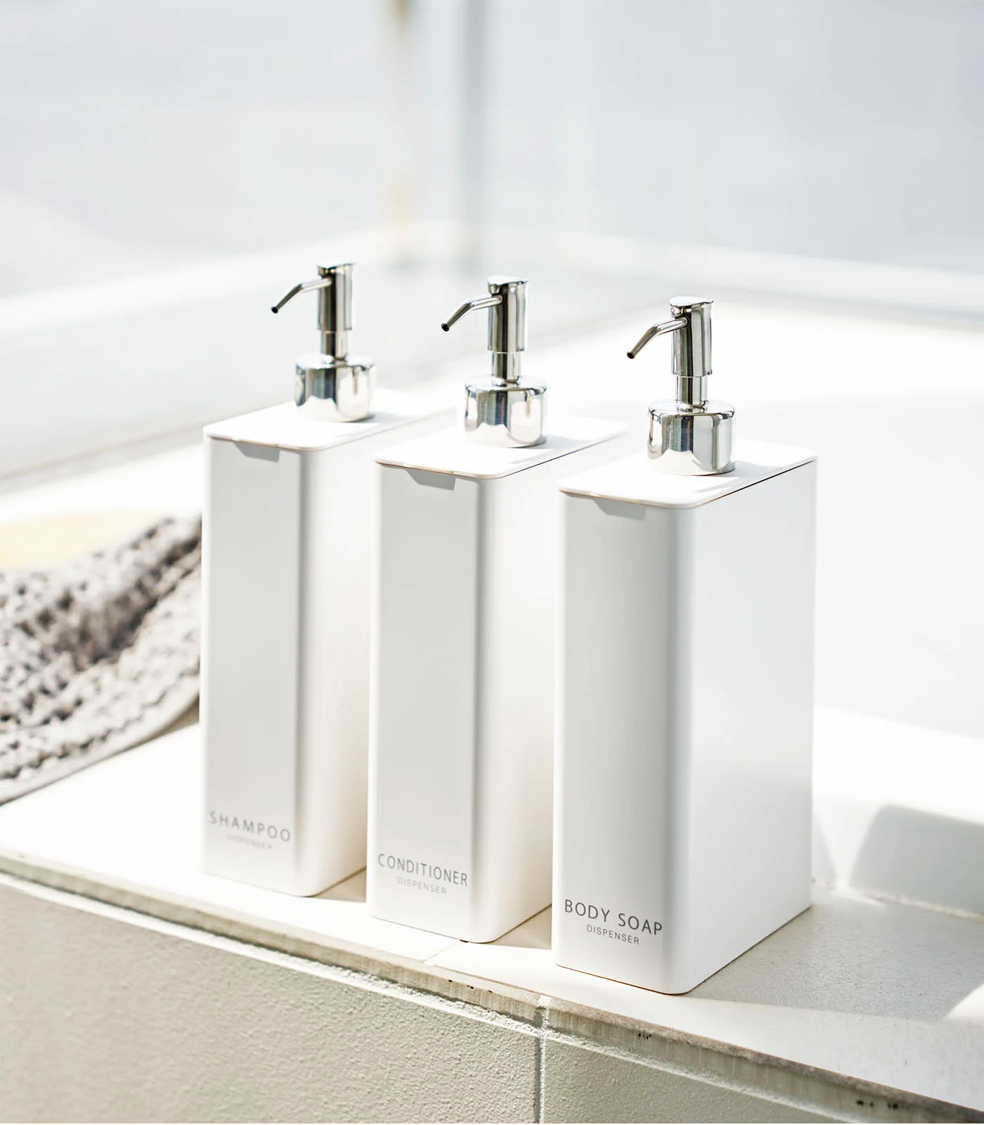 Rectangle Dispenser Bundle - Shampoo, Conditioner, and Body Soap - Image 9