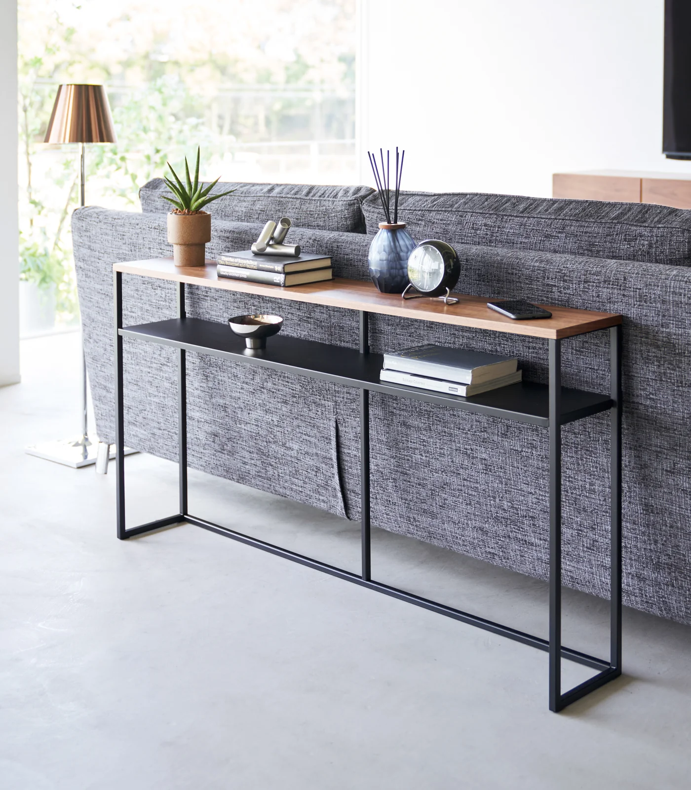 Long Console Table - Steel - Image 9