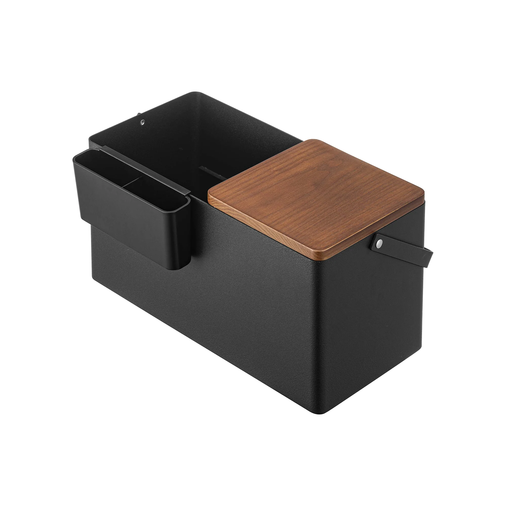 Makeup Organizer with Mirror - Steel + Wood - Image 15