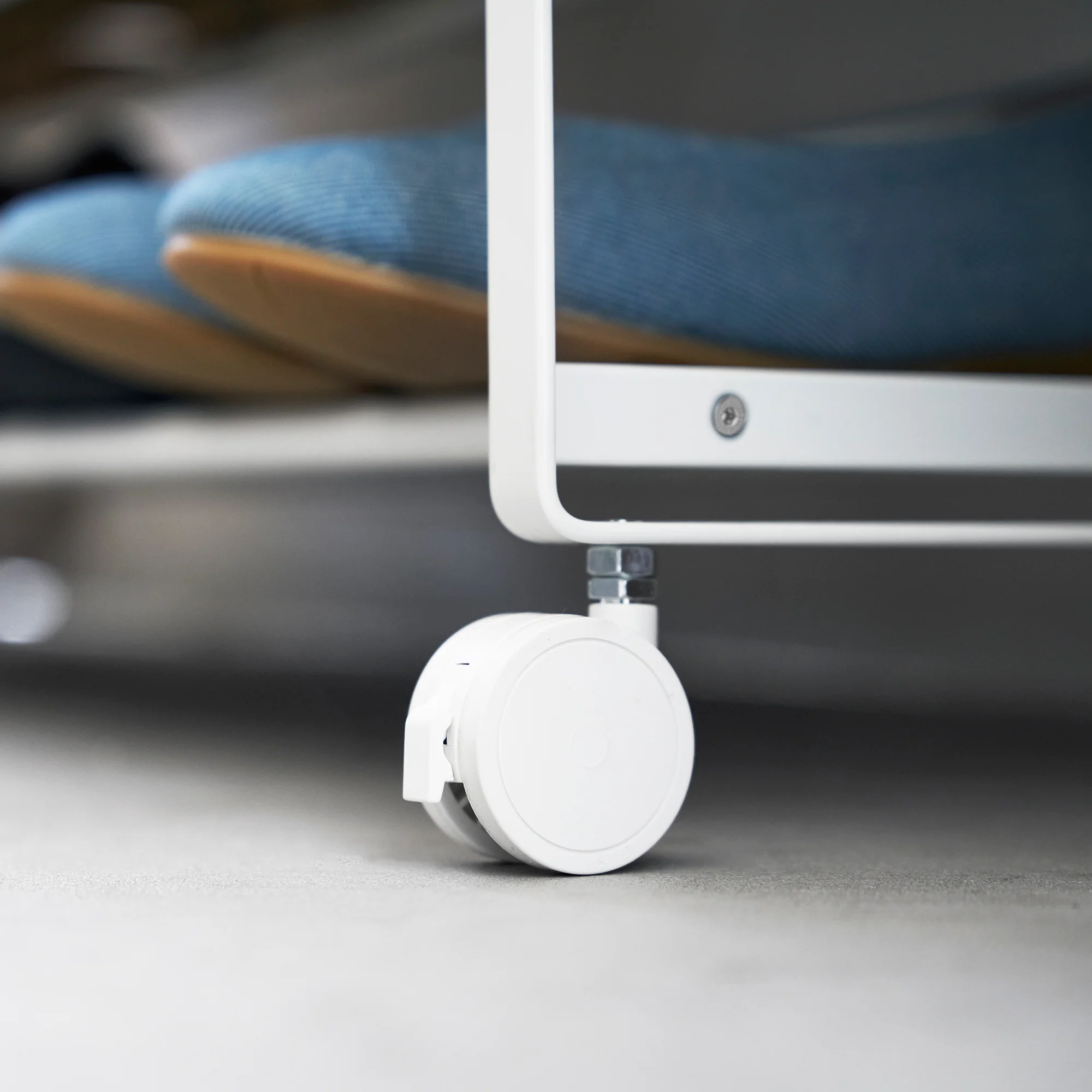 Two-Tier Rolling Shoe Rack (8" H)  - Steel - Image 7