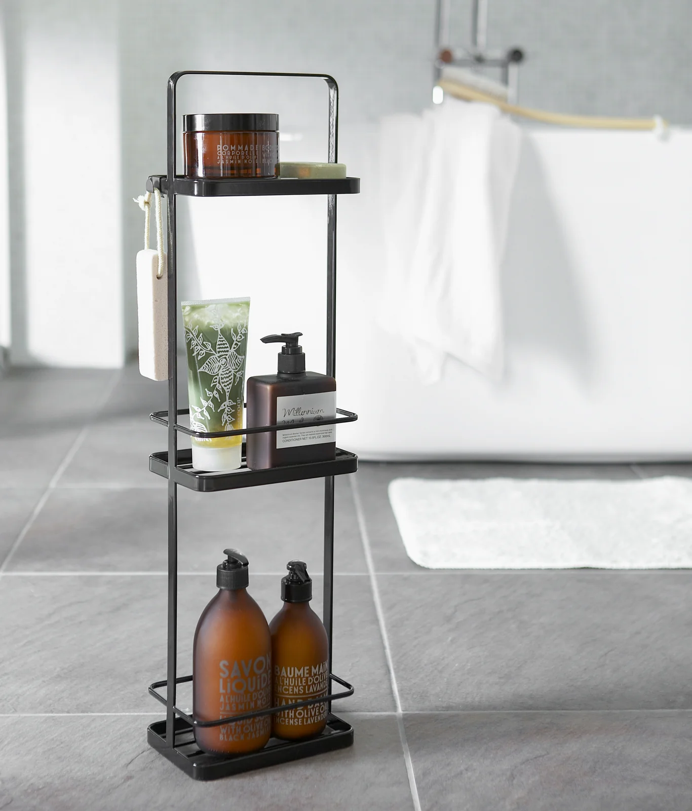 Three-Tier Shower Caddy (26" H)  - Steel - Image 5