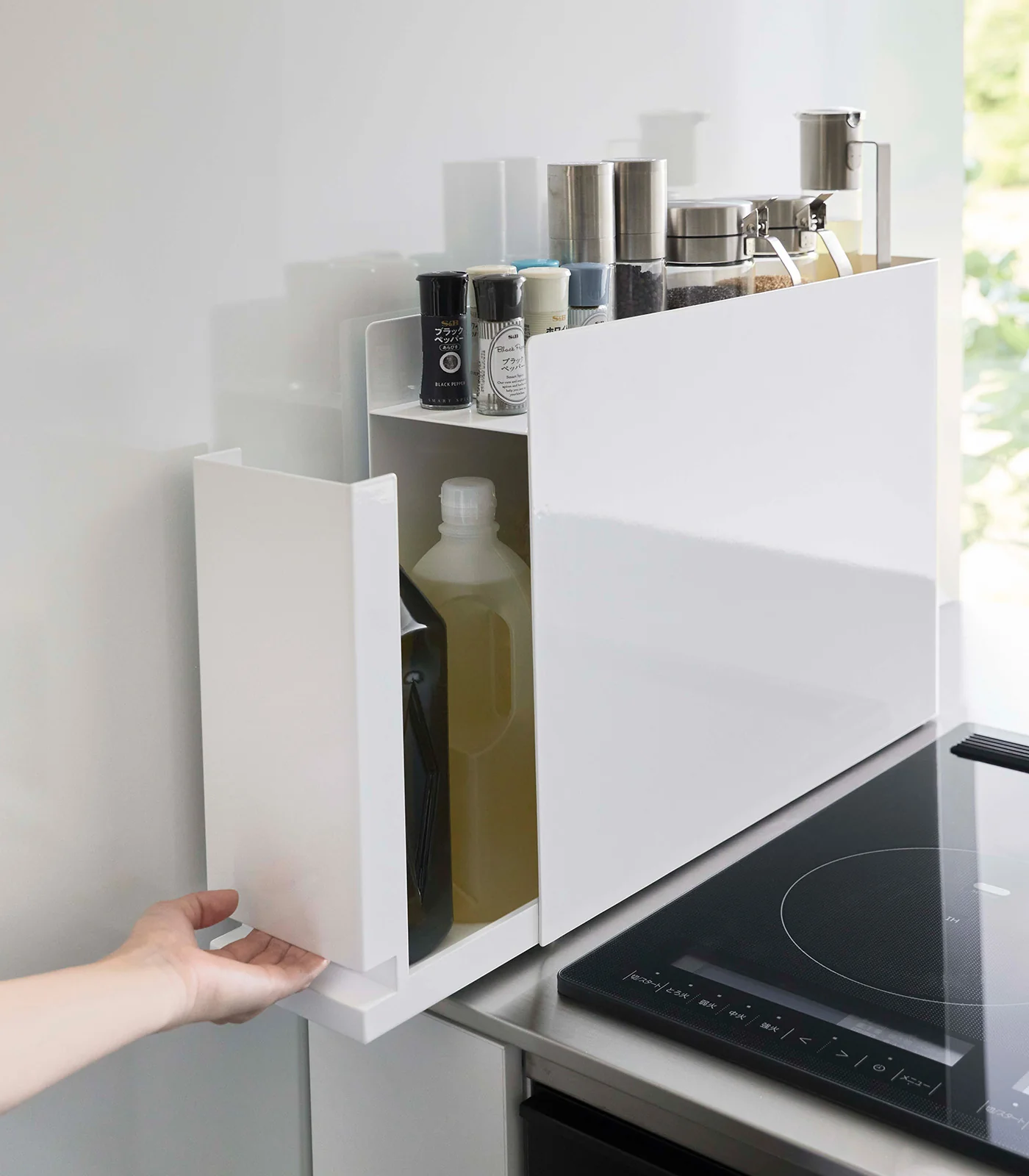 Sliding Drawer Seasoning Rack - Steel - Image 5