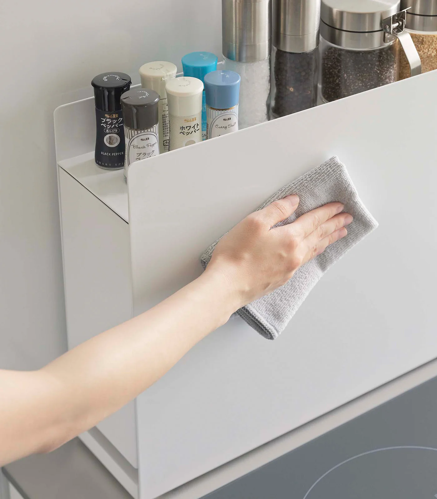 Sliding Drawer Seasoning Rack - Steel - Image 6