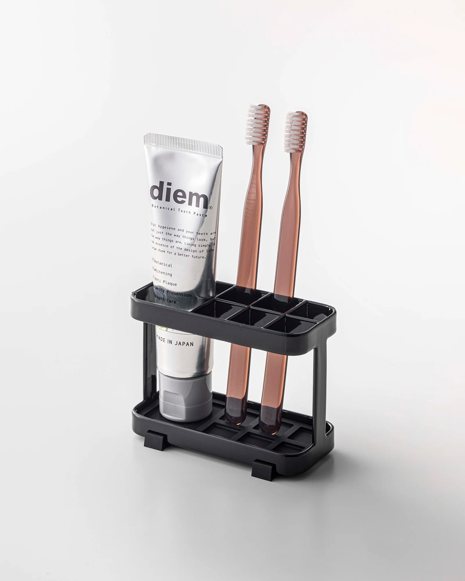 Toothbrush + Toothpaste Stand - Steel - Image 4