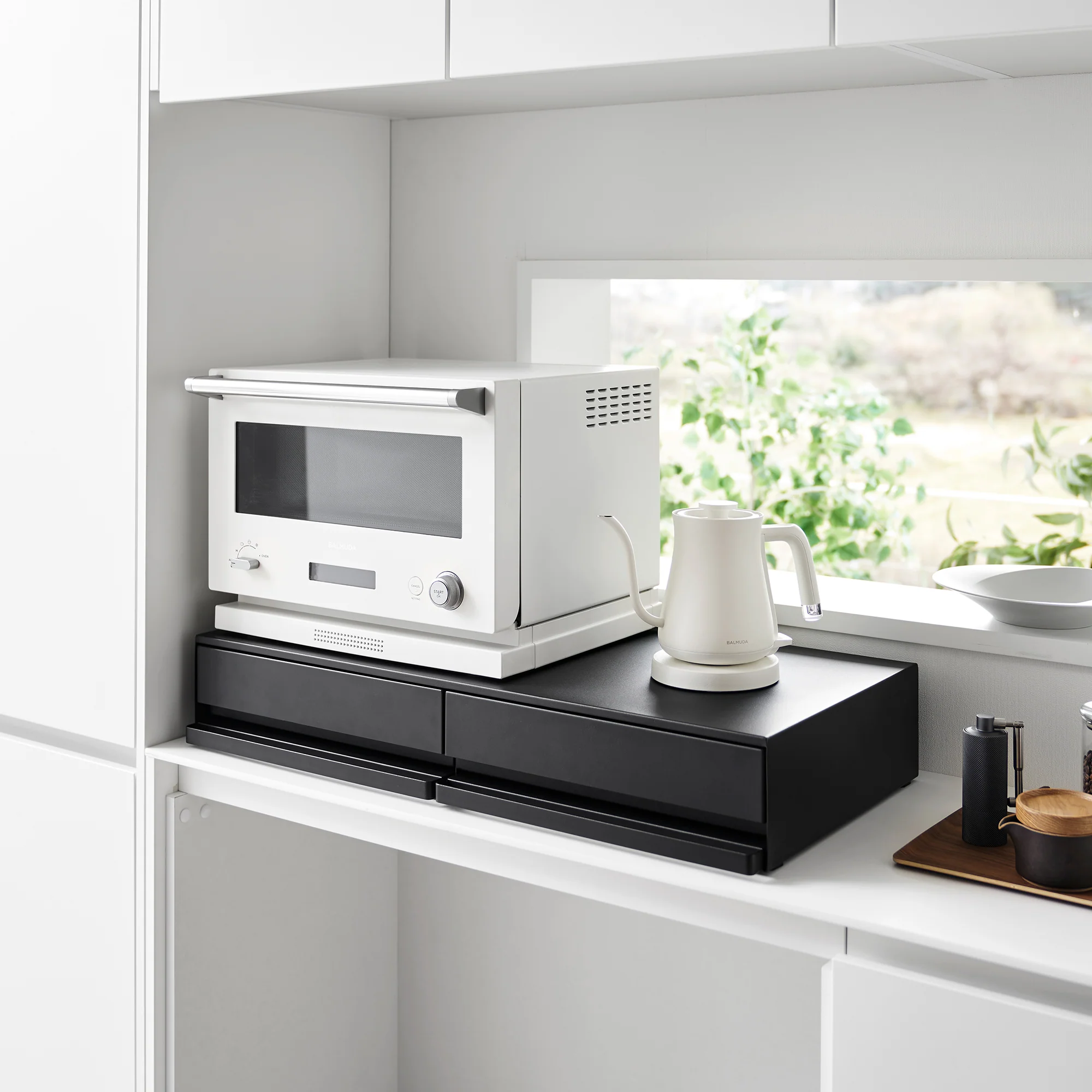 Countertop Drawer with Pull-Out Shelf - Wide - Steel - Image 13