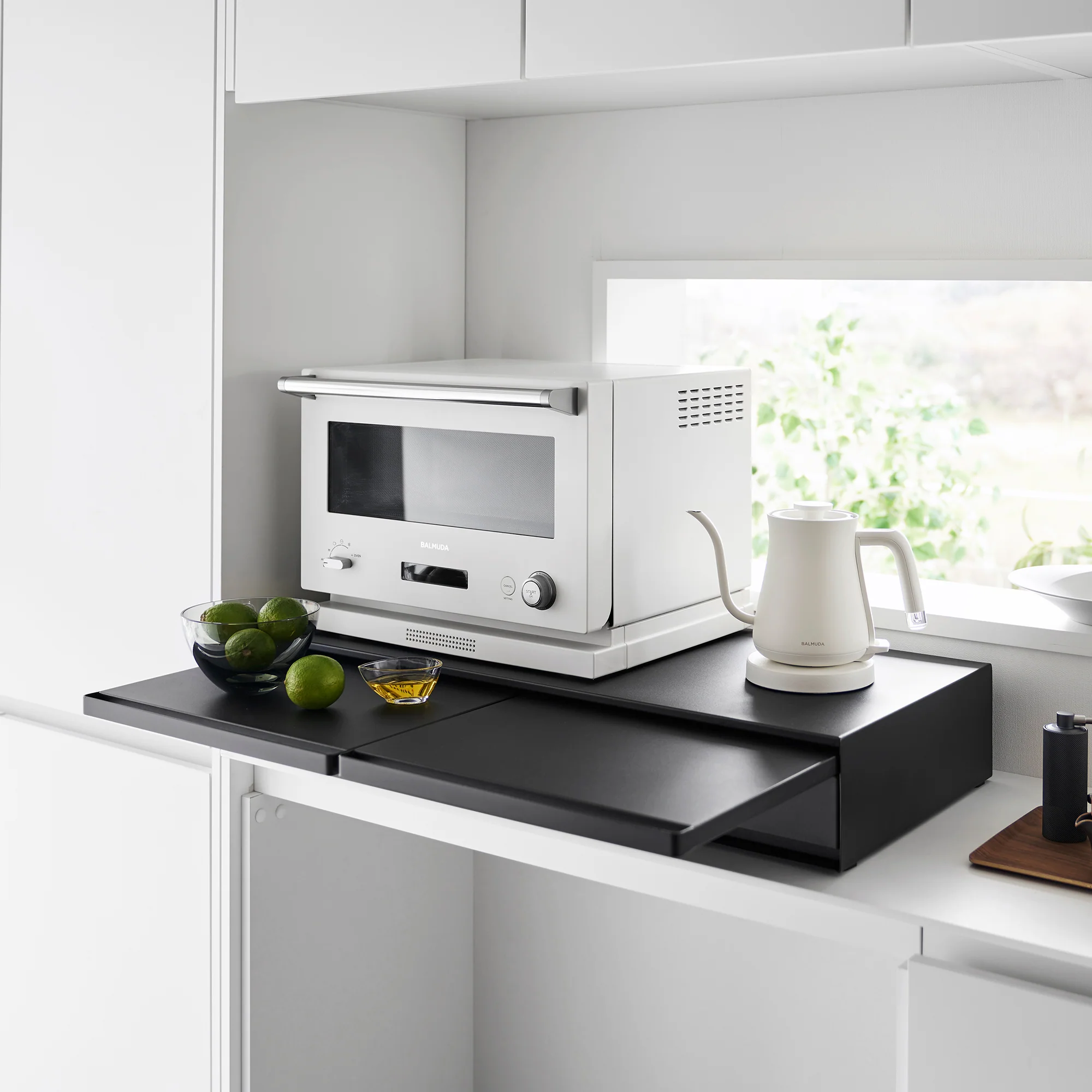 Countertop Drawer with Pull-Out Shelf - Wide - Steel - Image 16