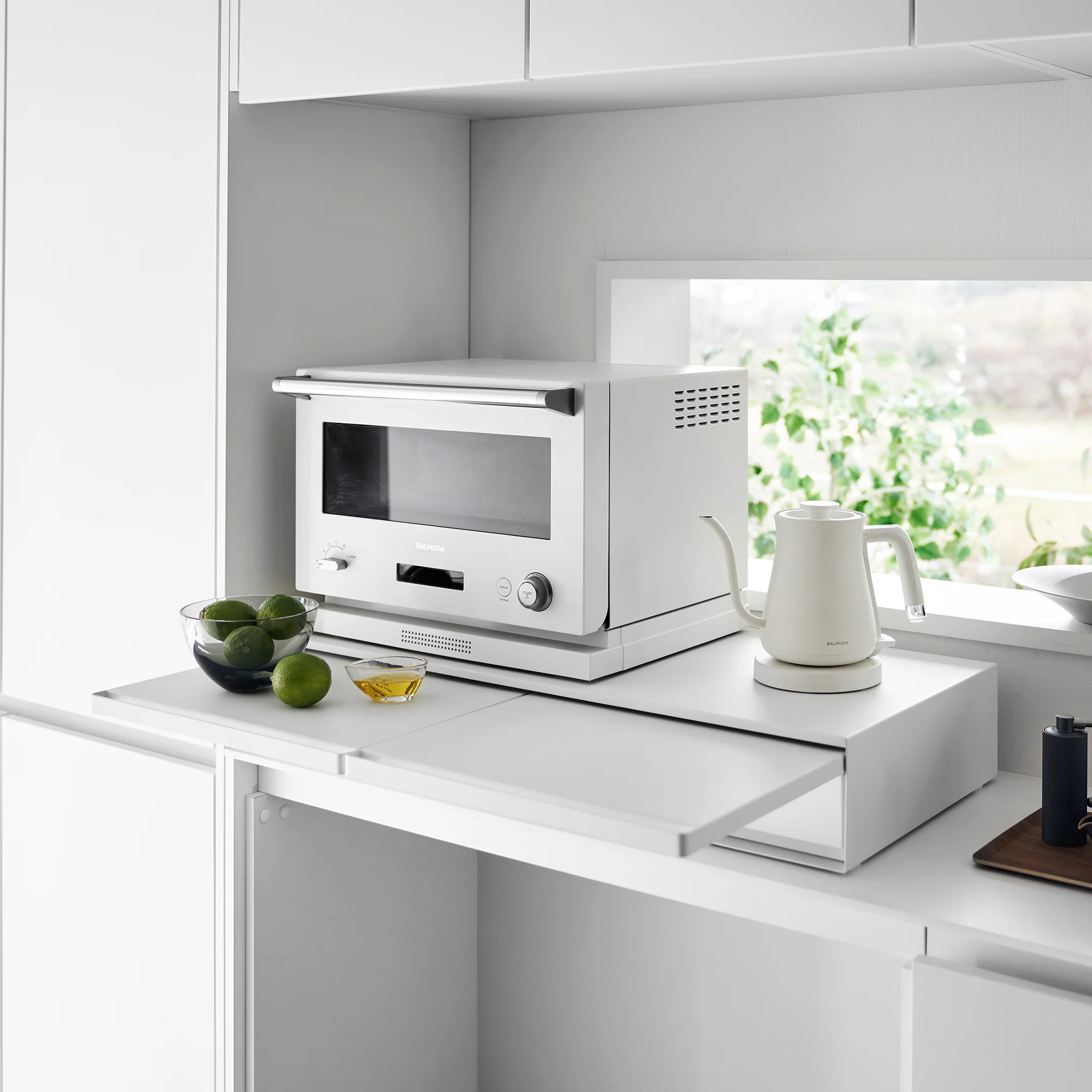 Countertop Drawer with Pull-Out Shelf - Wide - Steel - Image 7